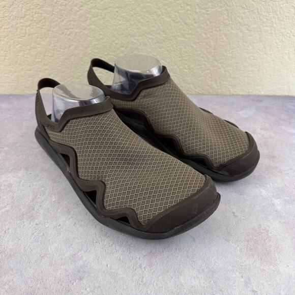 Crocs Swiftwater Mesh Wave Mens 10 Sandals Slip On Shoes Water Fishing 205701 main image 9